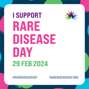 Card con testo dedicato alla Giornata Internazionale Per Le Malattie Rare